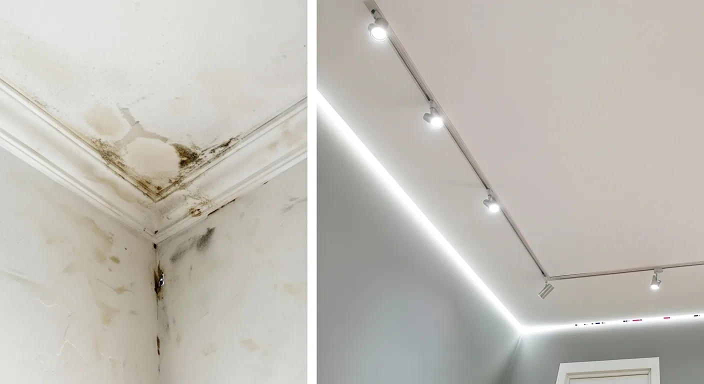 Slab Leak Detection and Repair Before and After in Blue Springs MO - Professional slab leak detection services showing foundation damage repair and restoration